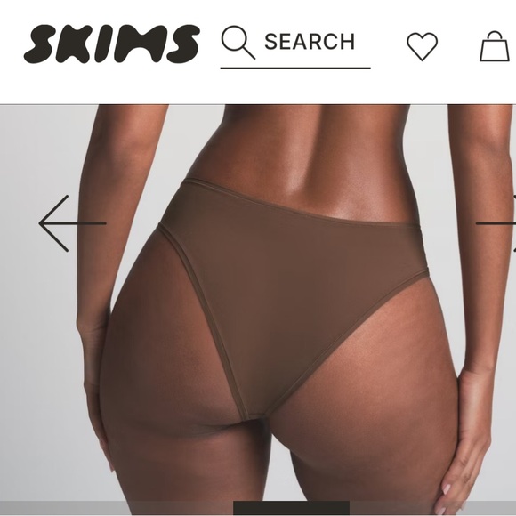 SKIMS Cheeky Brief ( Color COCOA )Size M - Picture 8 of 9